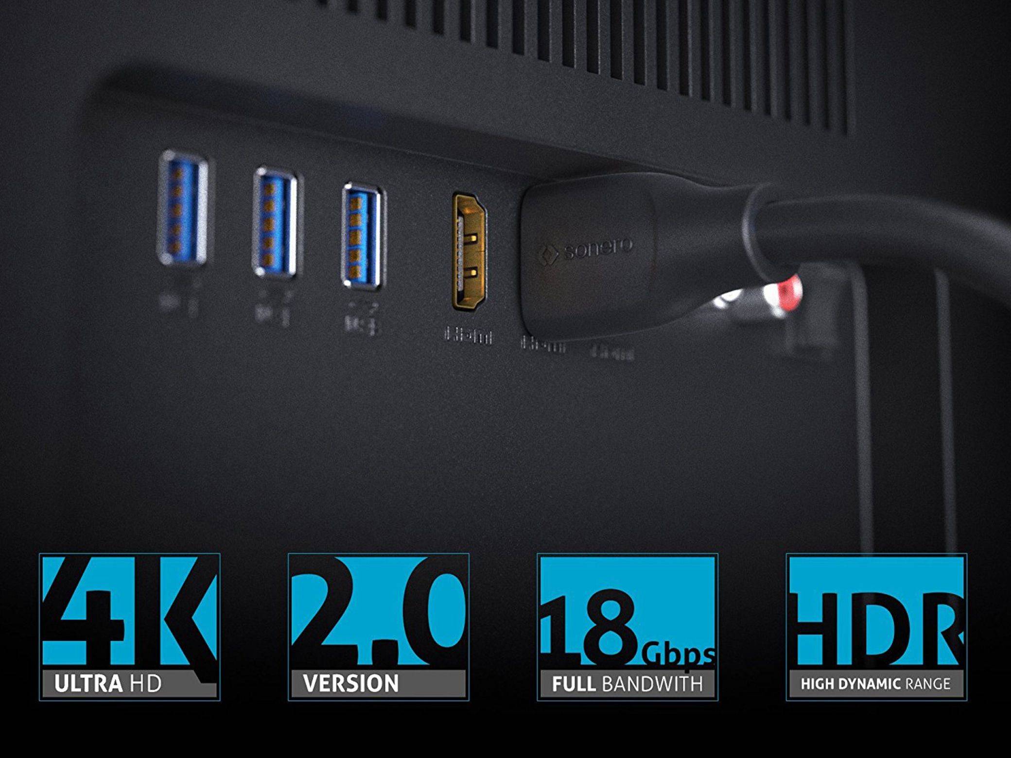4K Premium High Speed HDMI Kabel mit Ethernet - 3.00m-3