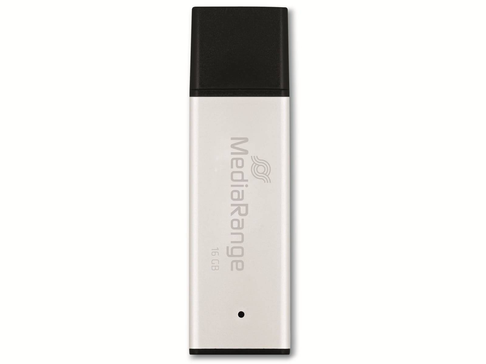 MEDIARANGE USB-Stick USB 3.0 high performance 16Gb alu - USB-Stick - 16 GB - 16-0