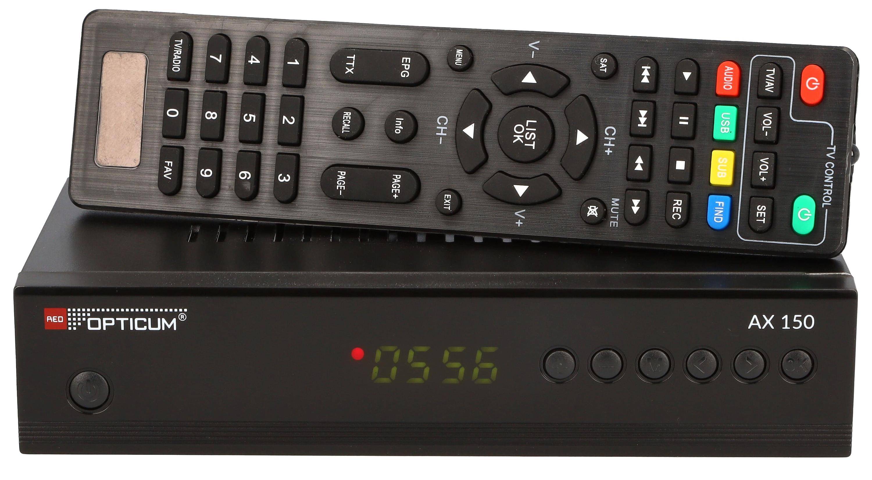 RED OPTICUM DVB-S HDTV Receiver AX HD 150-0