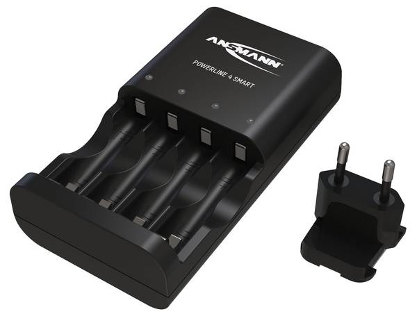 ANSMANN - Akku-Ladegerät Powerline NiMH/NiCD Mignon AA/Micro AAA - Nickel-Cadmium (NiCd) - Nickel-Metallhydrid (NiMH)