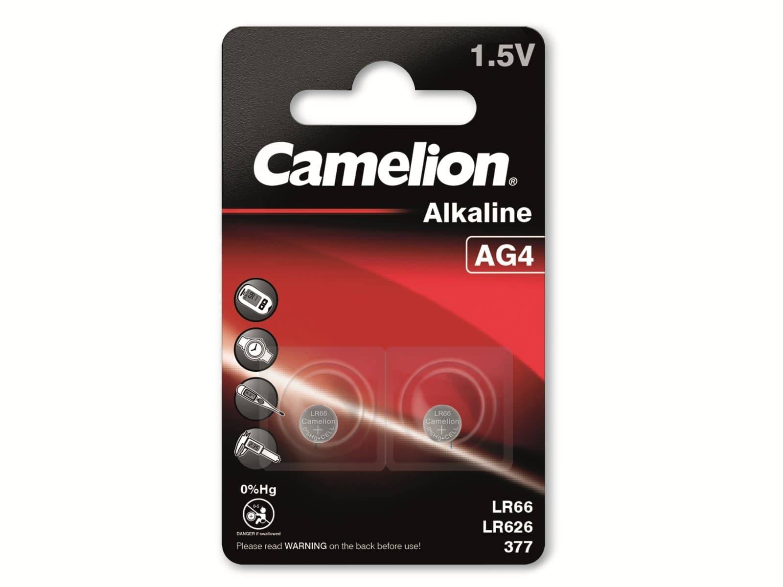Camelion Knopfzelle LR66 1.5 V 2 St. 20 mAh Alkali-Mangan AG4-1