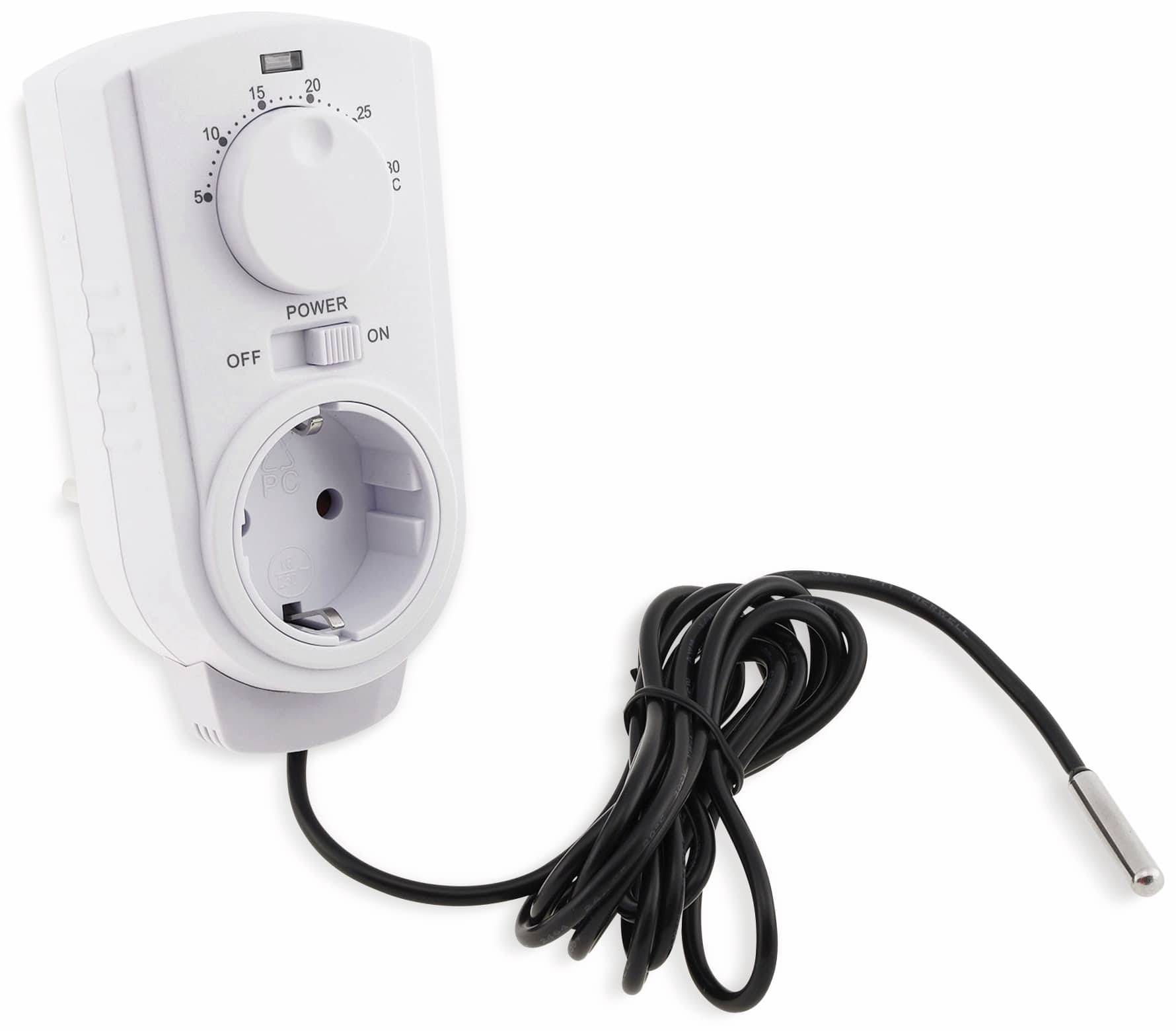 CHILITEC Steckdosenthermostat ST-50, analog, mit Außenfühler-3