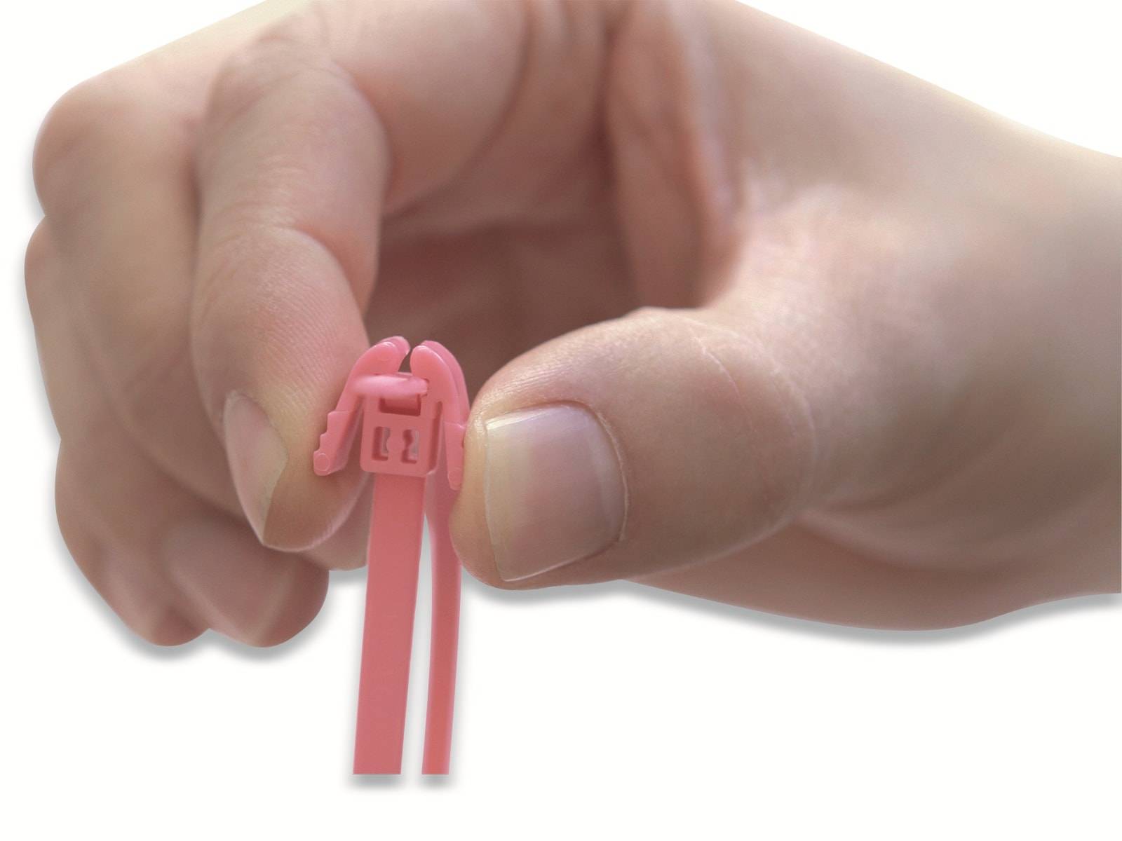 REZ300 Pink lösbarer Kabelbinder 305x4,7 mm HellermannTyton-3