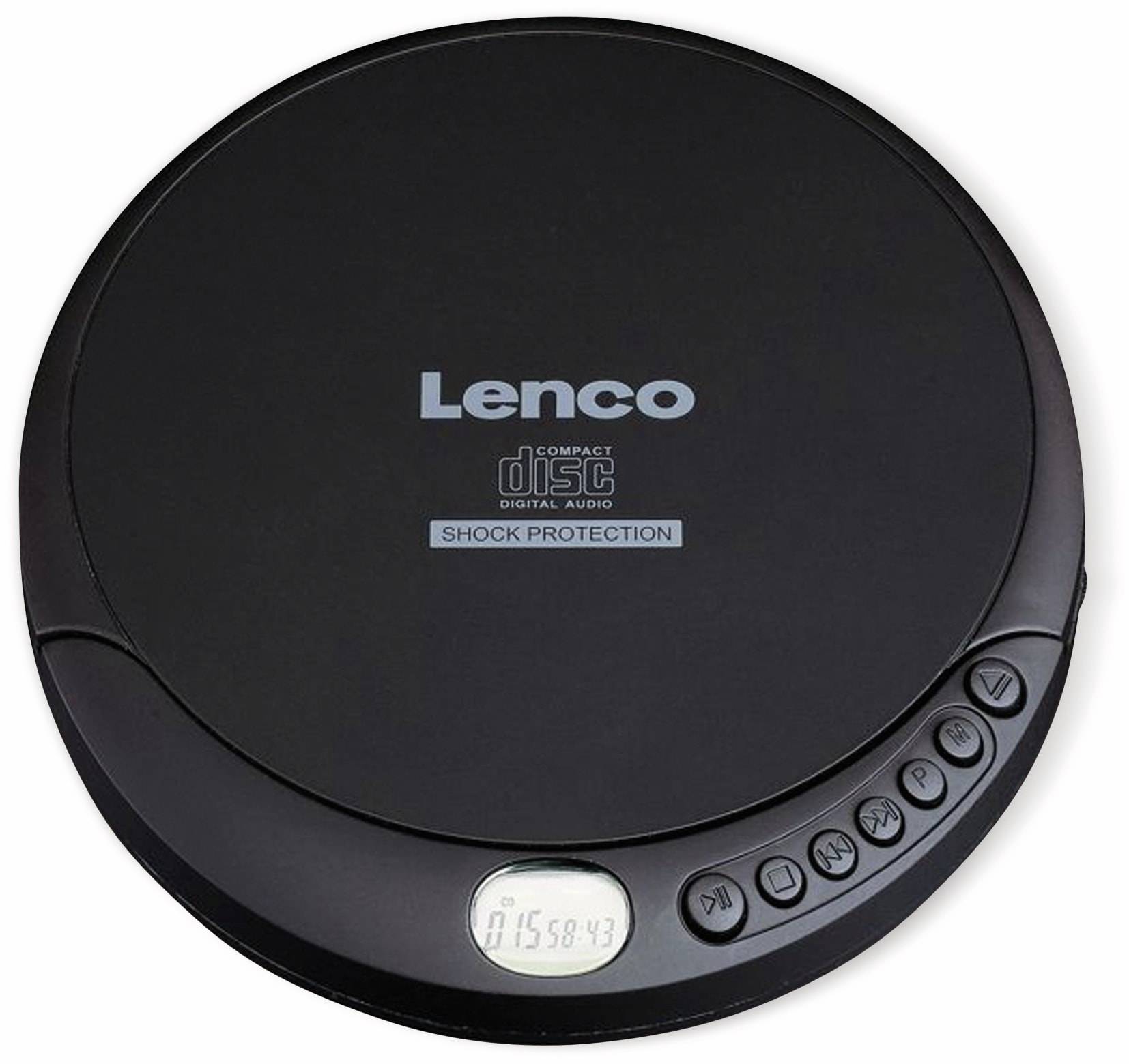 LENCO Portabler CD-Player CD-200BK, schwarz-0