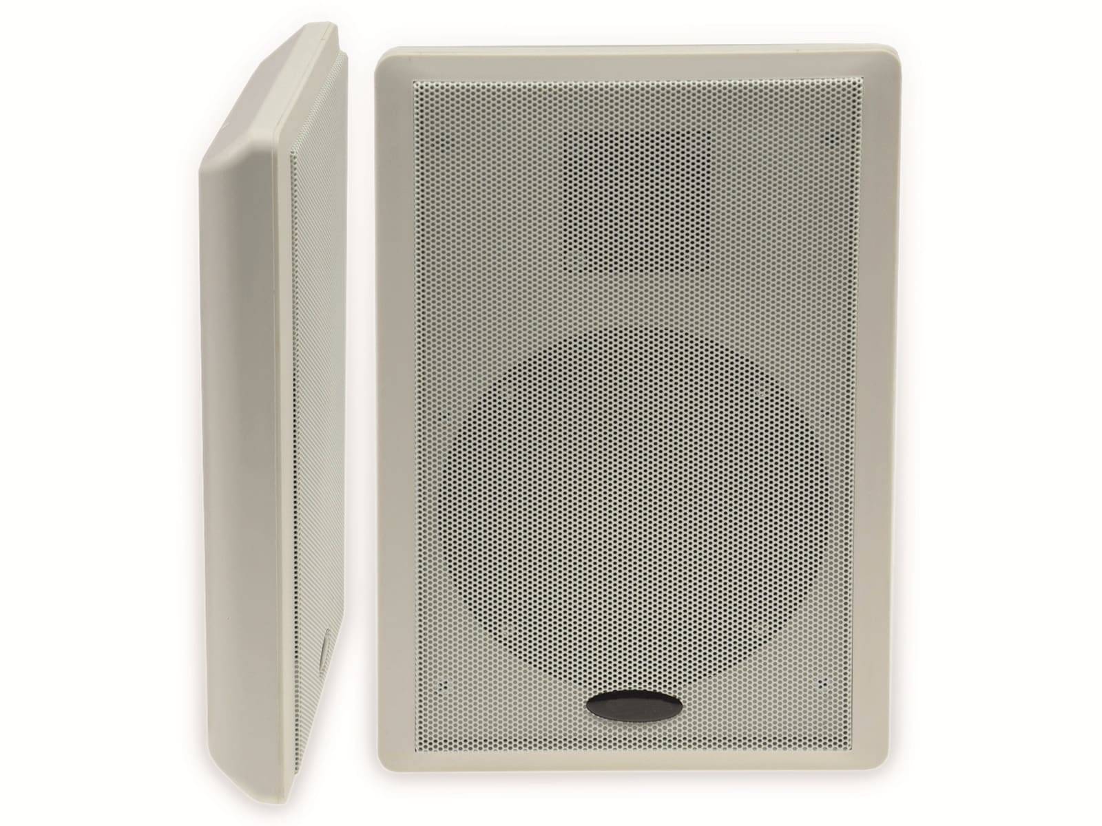 CHILITEC Flach-Lautsprecher 17804, 40 W, weiß, 2 Stück-0