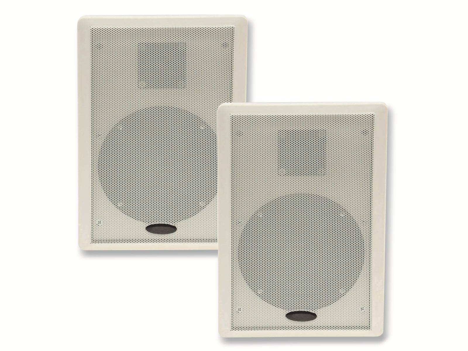 CHILITEC Flach-Lautsprecher 17804, 40 W, weiß, 2 Stück-2