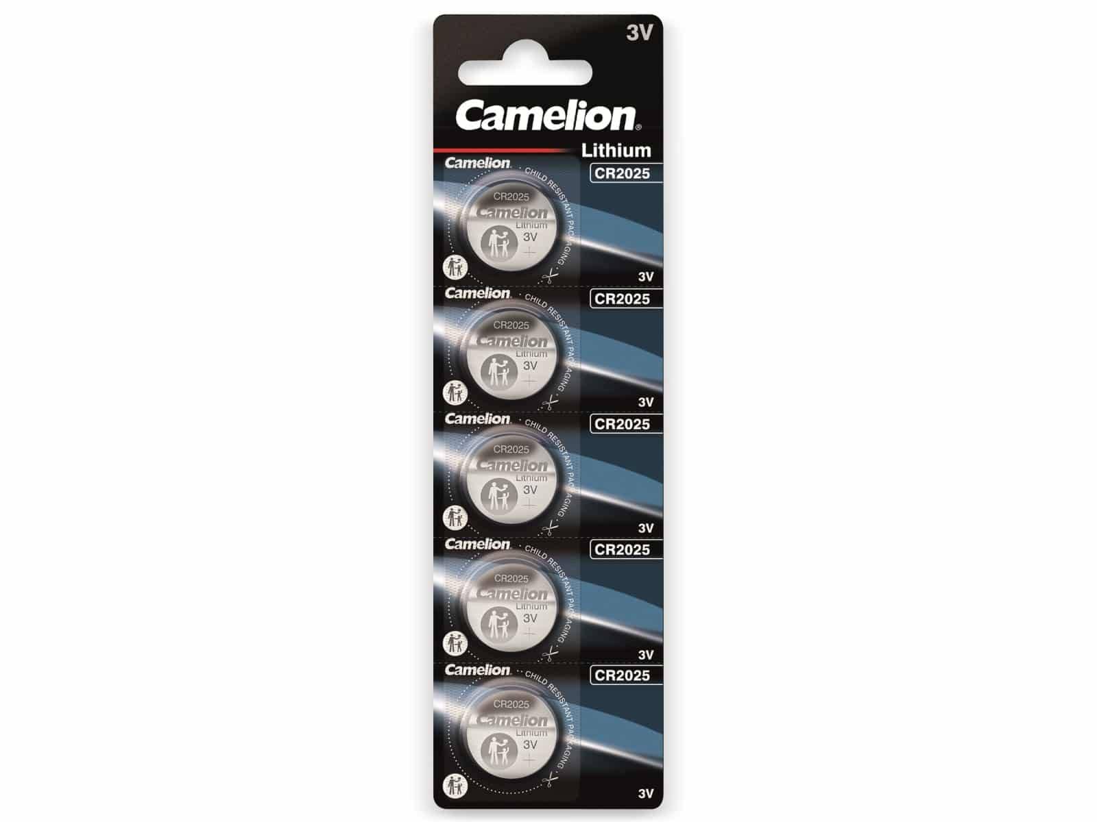 Camelion Knopfzelle CR2025 3 V 5 St. 150 mAh Lithium CR2025-1