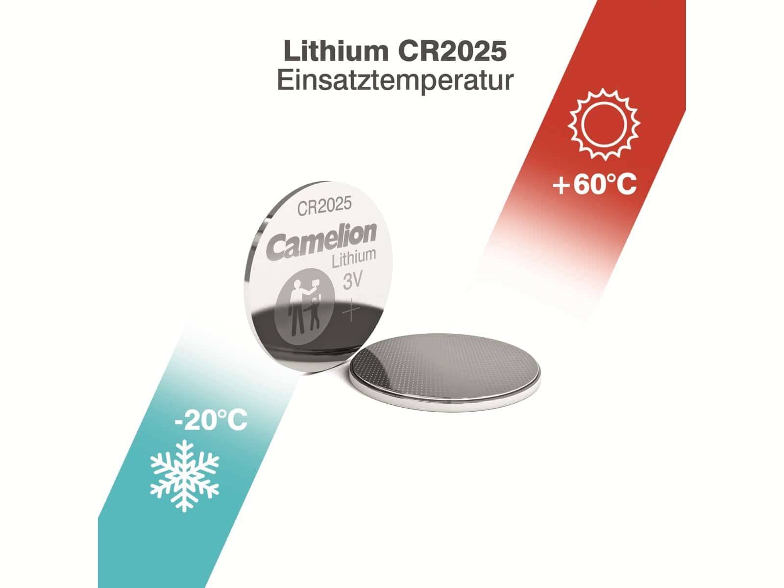 Camelion Knopfzelle CR2025 3 V 5 St. 150 mAh Lithium CR2025-2
