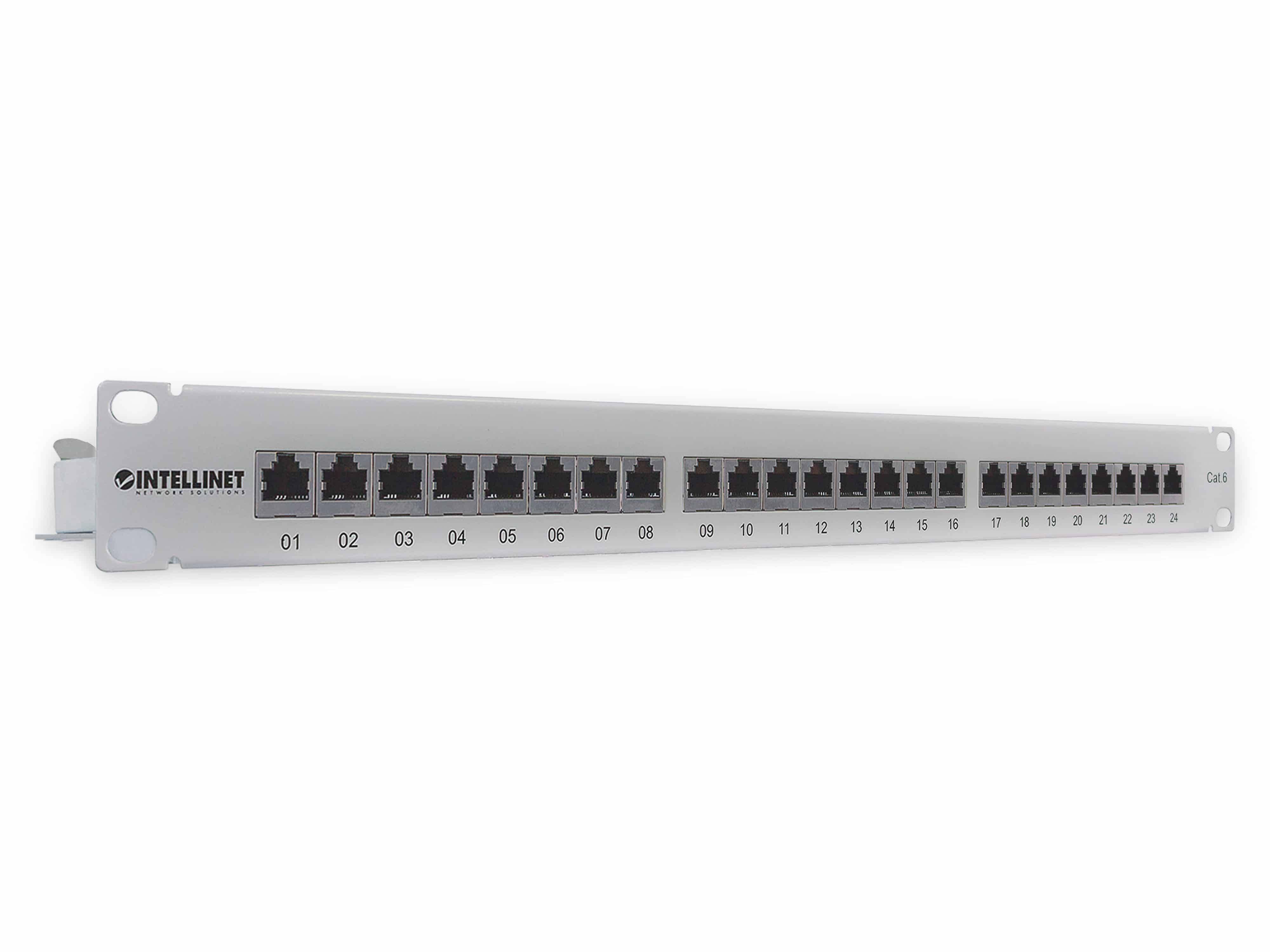 Symbolbild für Intellinet 720014 24 Port Netzwerk-Patchpanel 483 mm (19") CAT 6 Mehrfarbig Bestückt