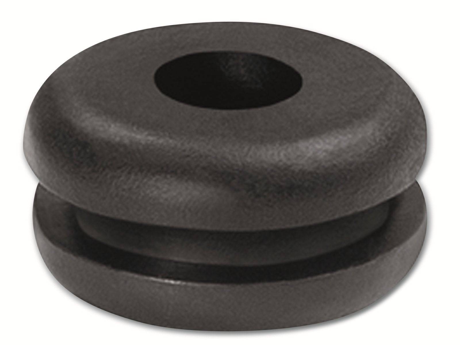 HellermannTyton Kabeldurchführungstülle ø 4 mm (HV1209 PVC-FR BK 1000)-0