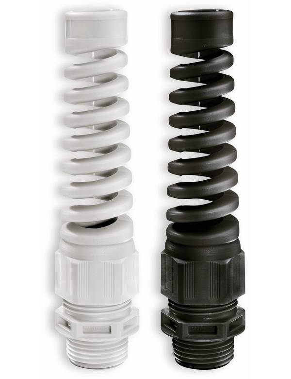 Wiska                K Knickschutzkabelverschraubung SKVS 7 PG 7 IP68 RAL9005 Kunststoff
