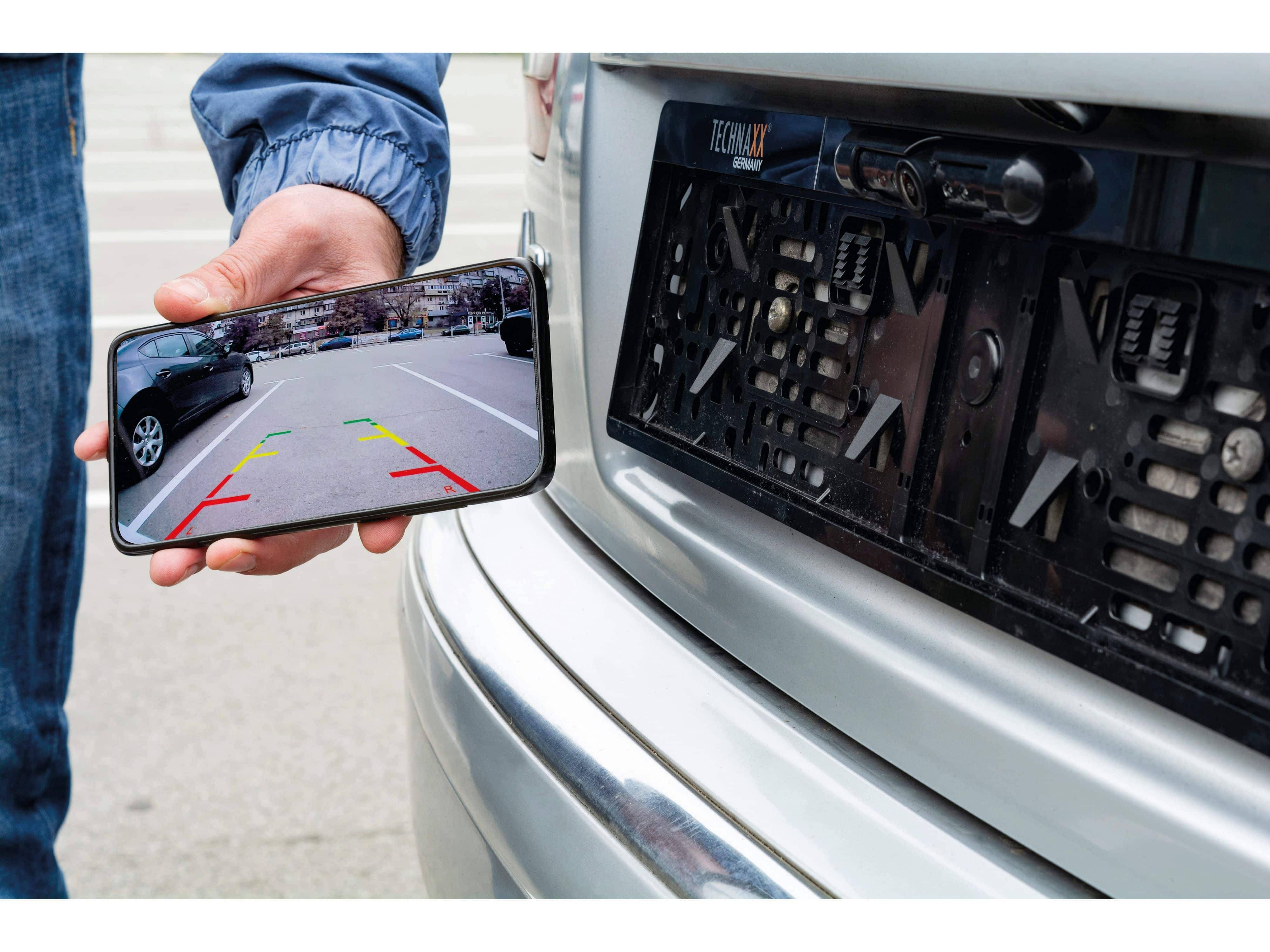 Symbolbild für TX-171 WLAN-Rueckfahrvideosystem Smartphone App neigbar IR-Zusatzlicht