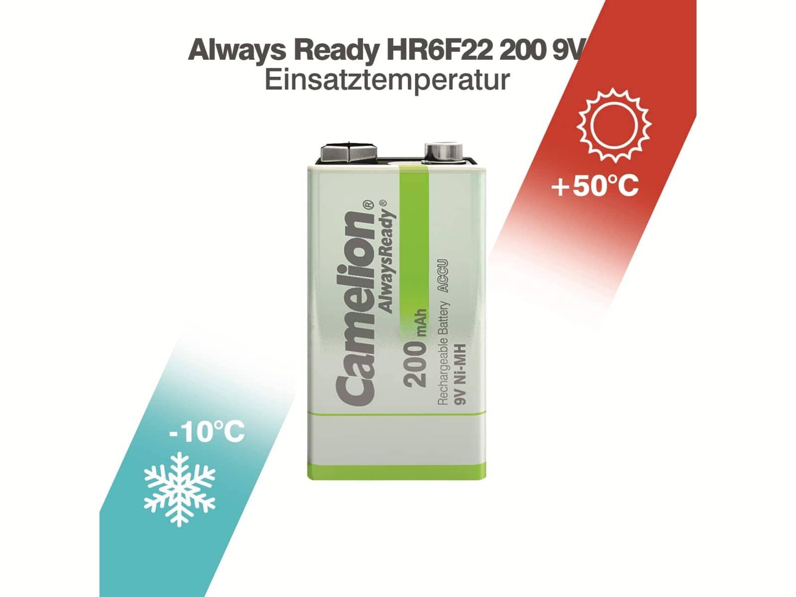 CAMELION NiMH-9 V-Blockakku AlwaysReady, 200 mAh-2