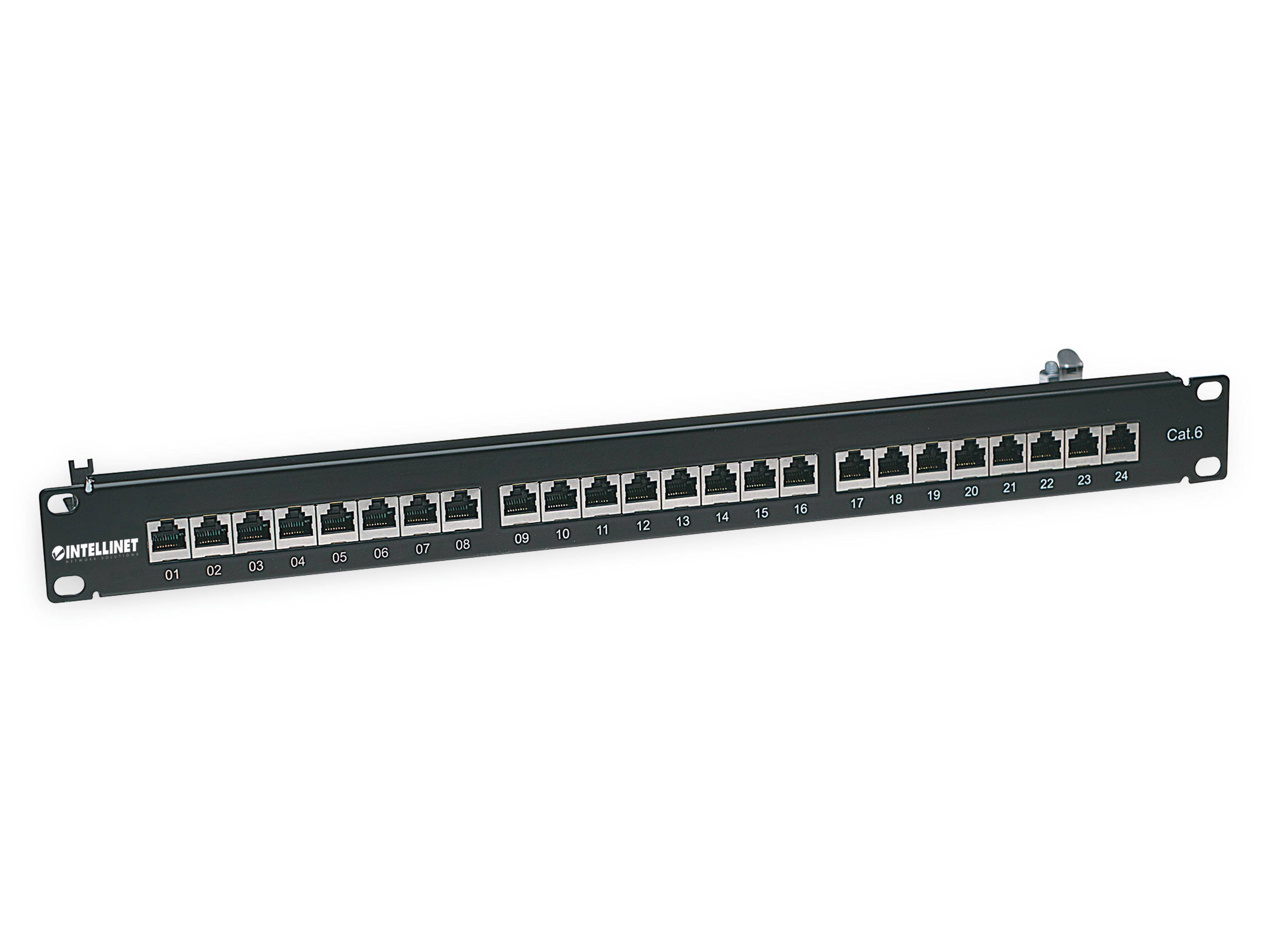 Symbolbild für Intellinet 720038 24 Port Netzwerk-Patchpanel 483 mm (19") CAT 6 1 HE Mehrfarbig Bestückt