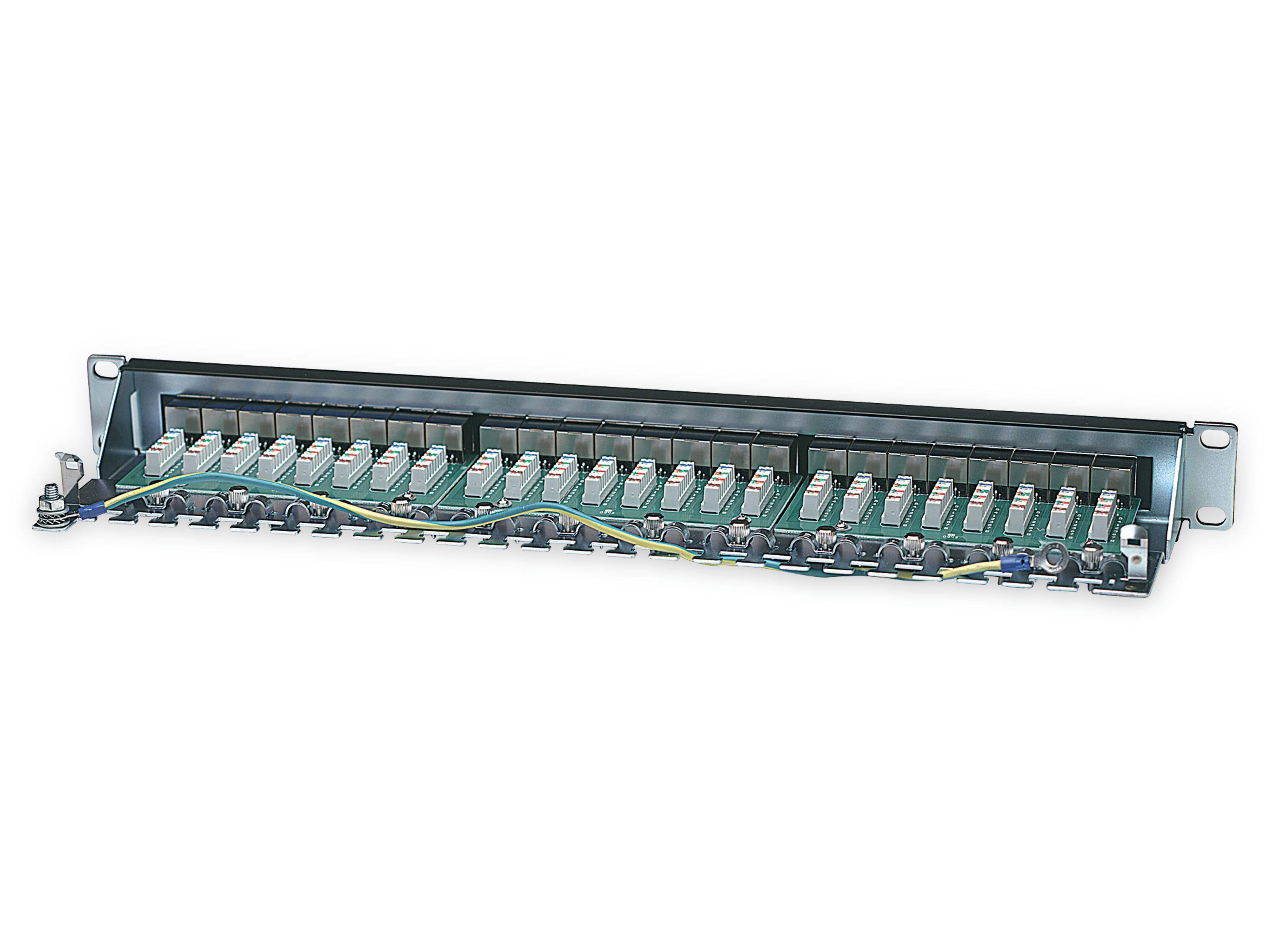 Symbolbild für Intellinet 720038 24 Port Netzwerk-Patchpanel 483 mm (19") CAT 6 1 HE Mehrfarbig Bestückt
