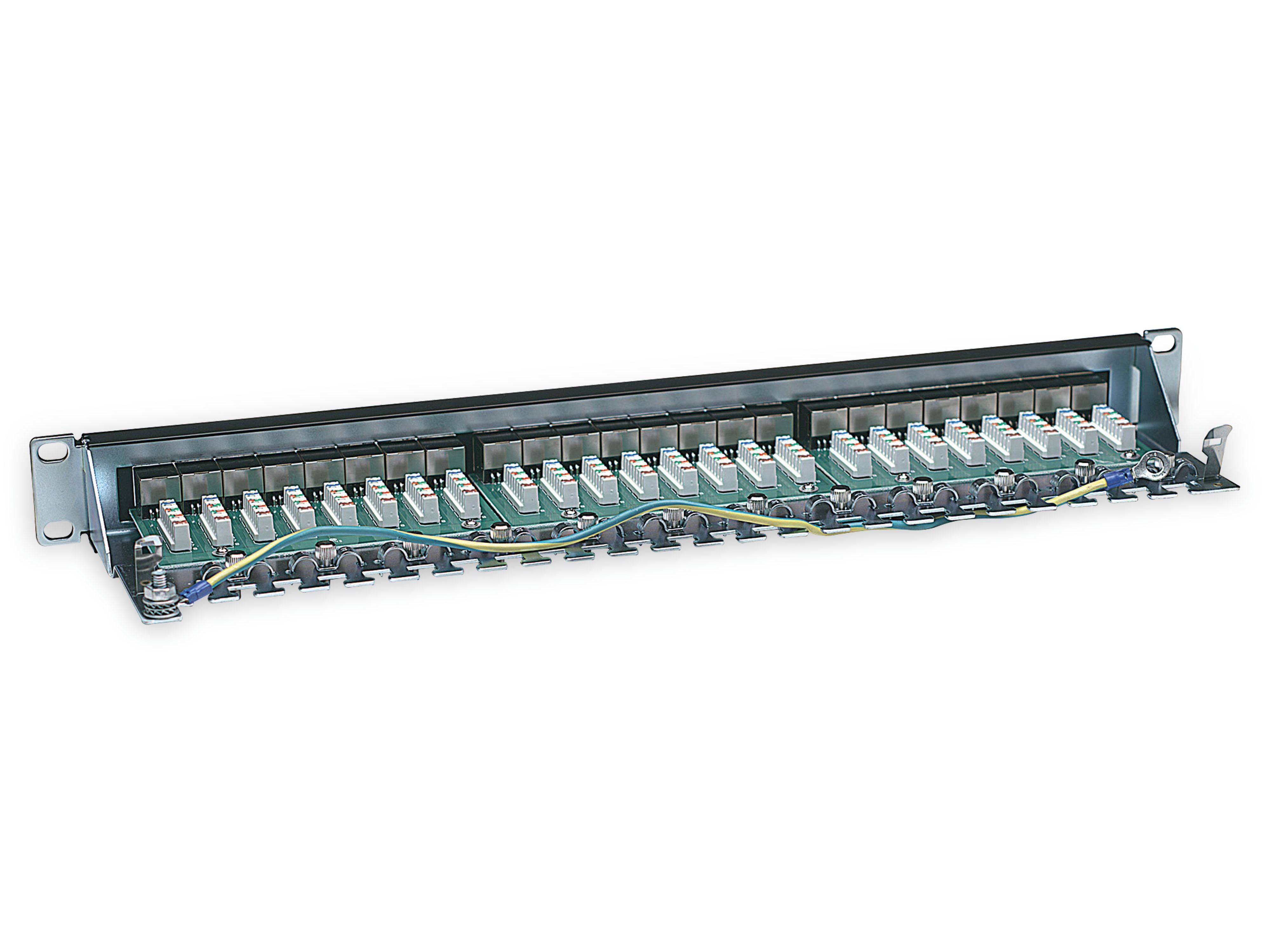Symbolbild für Intellinet 720038 24 Port Netzwerk-Patchpanel 483 mm (19") CAT 6 1 HE Mehrfarbig Bestückt