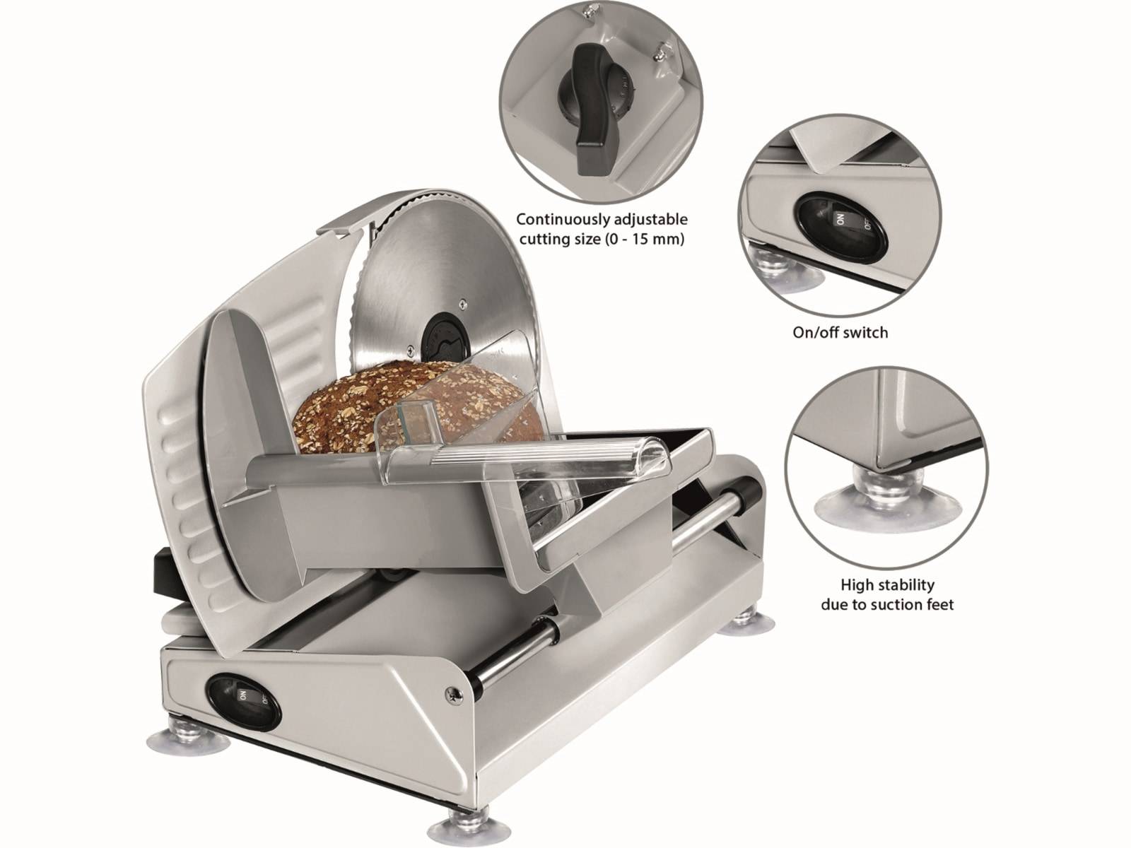electric slicer MA 3585 150W colour silver-3