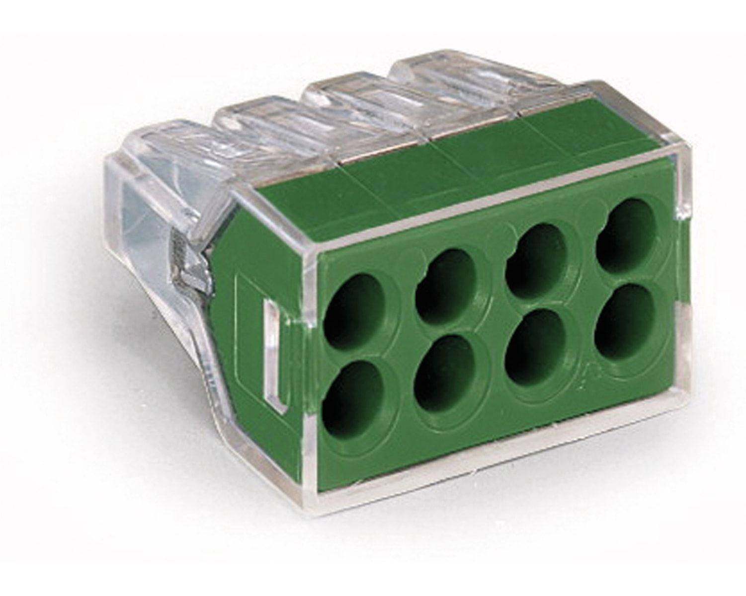 WAGO Verbindungsdosenklemme,für ein- und mehrdrähtige Leiter,max. 2,5 mm²,transparent-0