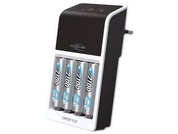 Ansmann Comfort Plus - Nickel-Metallhydrid (NiMH) - Überlast - Überhitzung - 9V - AA - AAA - Akkus/Batterien enthalten