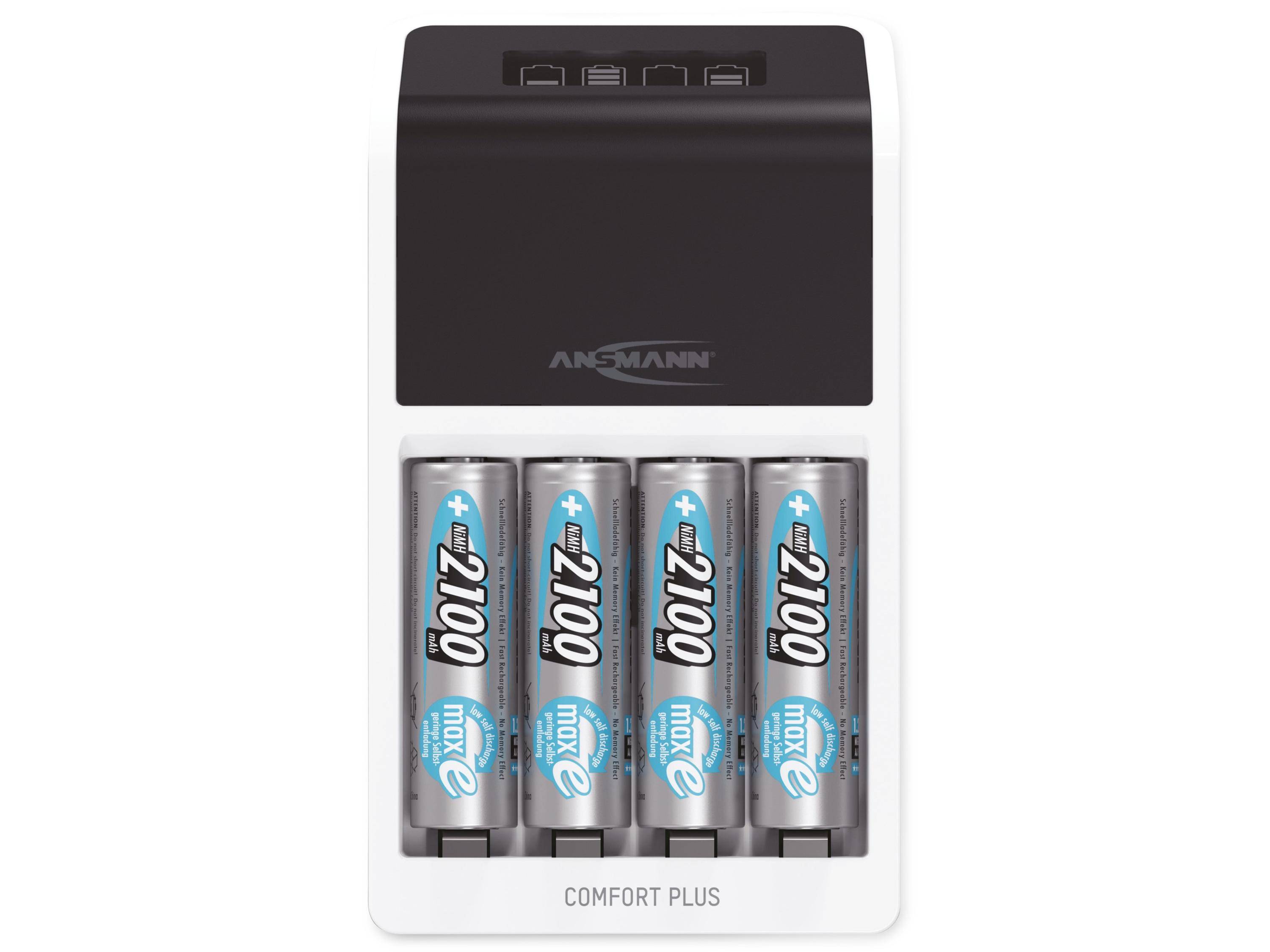 Ansmann Comfort Plus - Nickel-Metallhydrid (NiMH) - Überlast - Überhitzung - 9V - AA - AAA - Akkus/Batterien enthalten-1