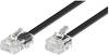 Goobay 68577 Telefonkabel RJ11 Stecker auf RJ45 Stecker Flachkabel für Faxgerät DSL Modem VDSL Router ISDN Schwarz 6m