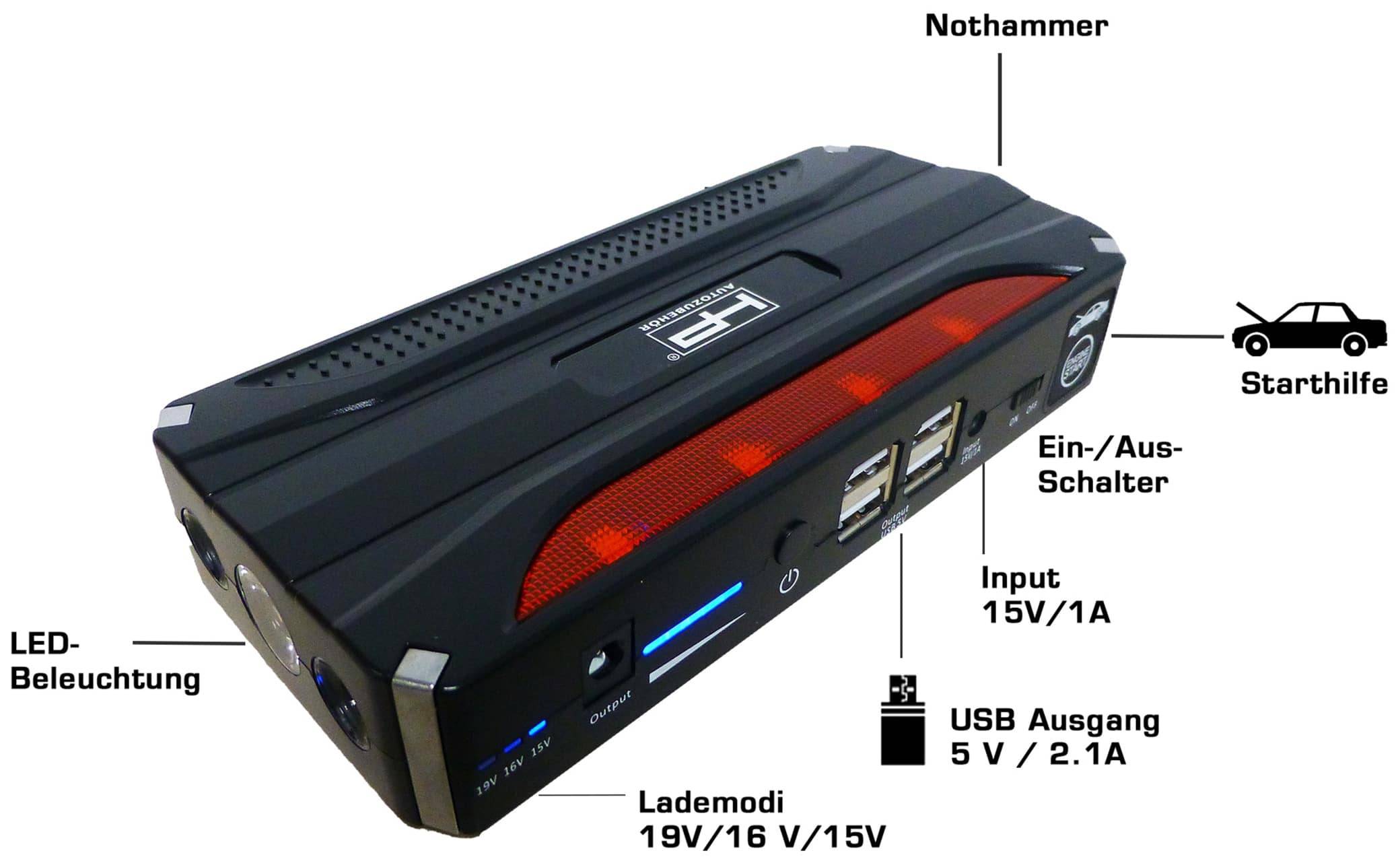 Starthilfegerät Ladespannung 230 V Startstrom 600 A HP AUTOZUBEHÖR-4