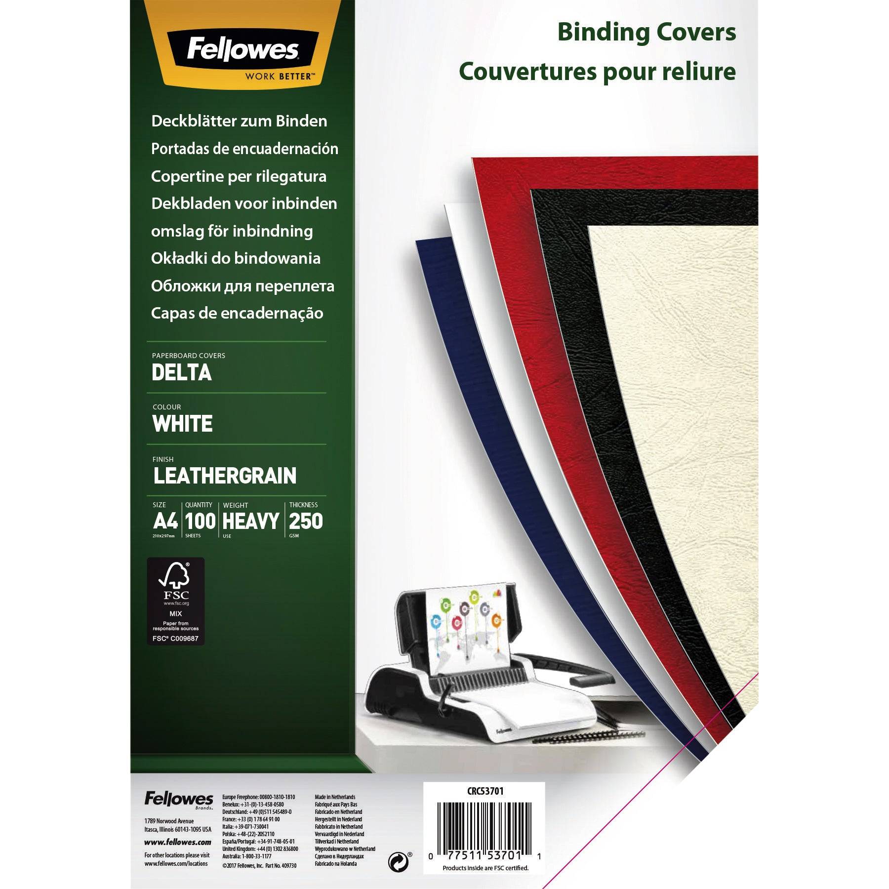 Fellowes - A4 (210 x 297 mm) - weiß - 250 g/m²-6