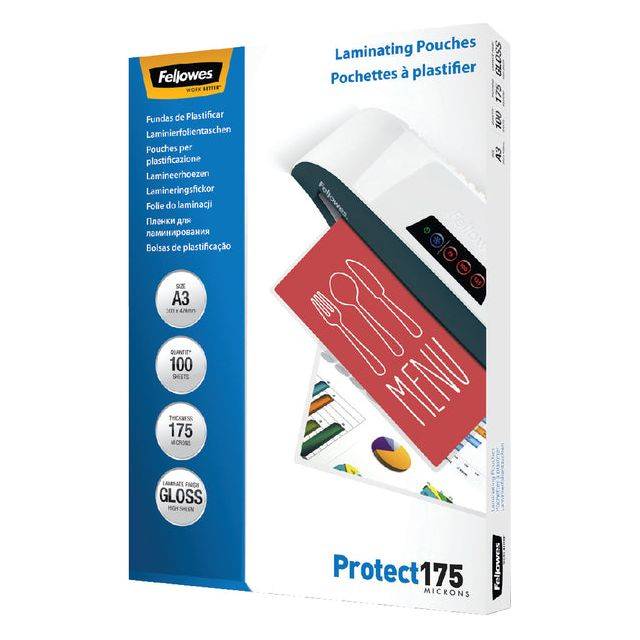 Fellowes Protect - 100er-Pack - glänzend - A3 (297 x 420 mm)-4