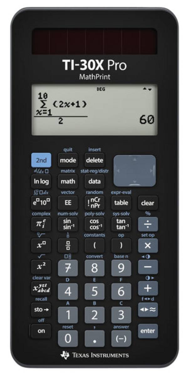 Texas Instruments TI 30X Pro MathPrint Schulrechner mit MathPrint-Anzeige, Solar- und Batteriebetrieb