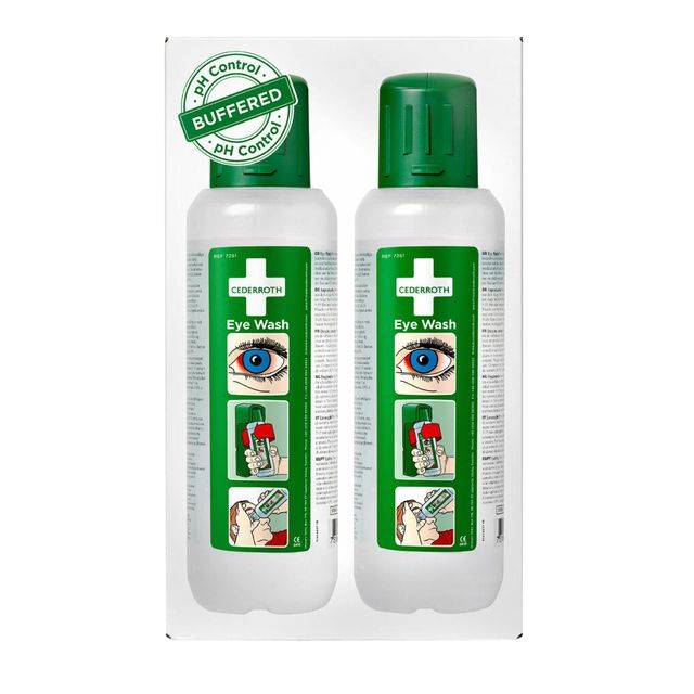 Augenspülflasche 2 x 0,5l DIN EN15154-4 CEDERROTH-5