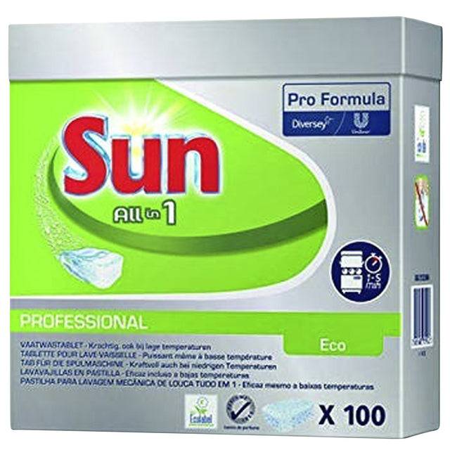 SUN 7522969 Geschirrreiniger-Tabs Prof.All in 1 Eco 100 Tabs Pk.SUN mit integr-1