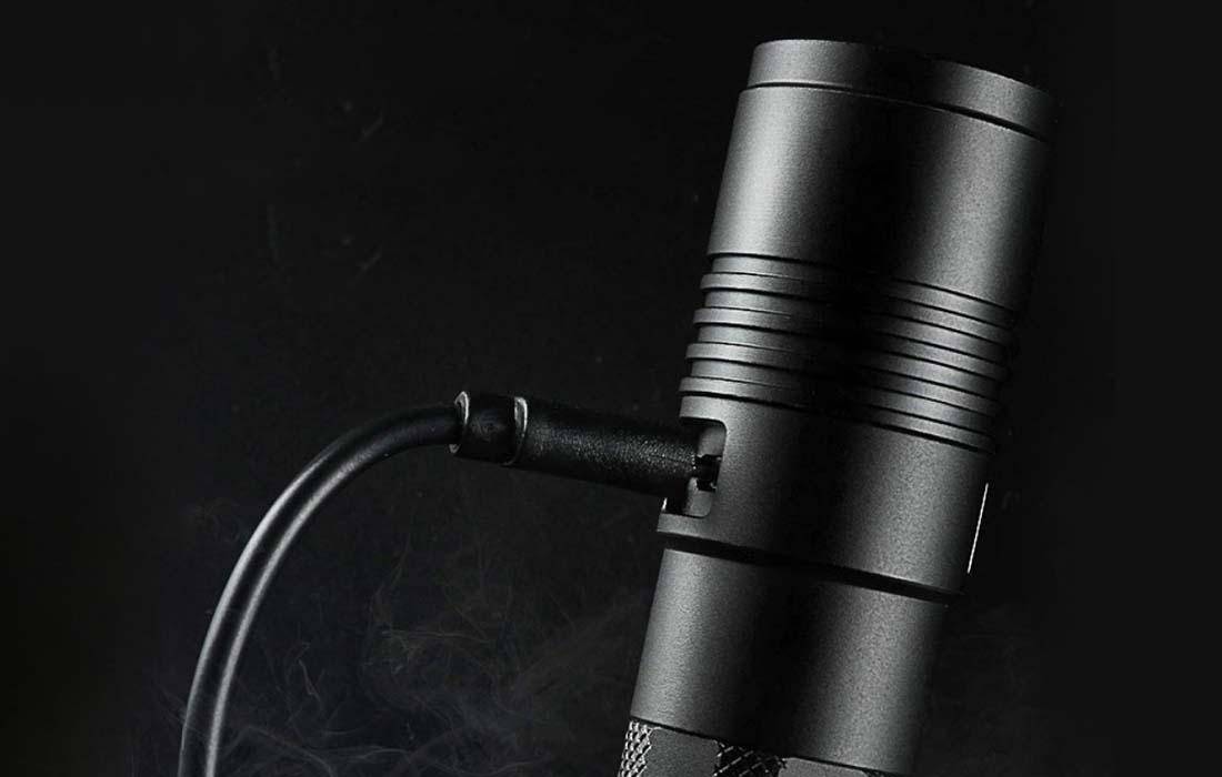 Superfire A5-365, UV Taschenlampe, 365NM, USB-3