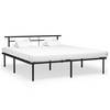 vidaXL Bettgestell Schwarz Metall 180x200 cm