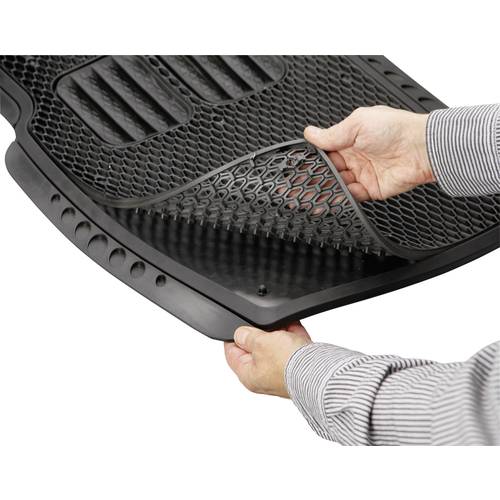 74933 Fußschalenmatte Passend für (Auto-Marke): Universal Gummi (L x B) 72 cm x 50.5 cm Schwarz
