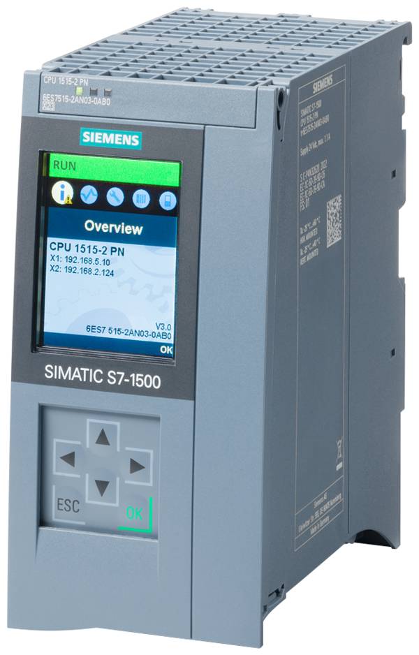 Siemens 6ES7515-2AN03-0AB0 - SIMATIC S7-1500, CPU 1515-2 PN, Zentralbaugruppe m