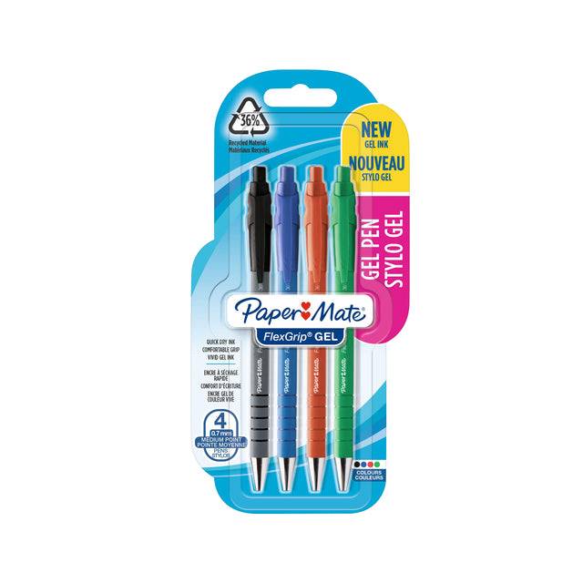 Paper:Mate Gelschreiber FlexGrip GEL, 4er Blister, sortiert-0