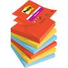 3M Post-it Super Sticky Z-Notes Playful Collection R330-6SS-PLAY - Notizen - 76 x 76 mm - 540 Blatt (6 x 90)