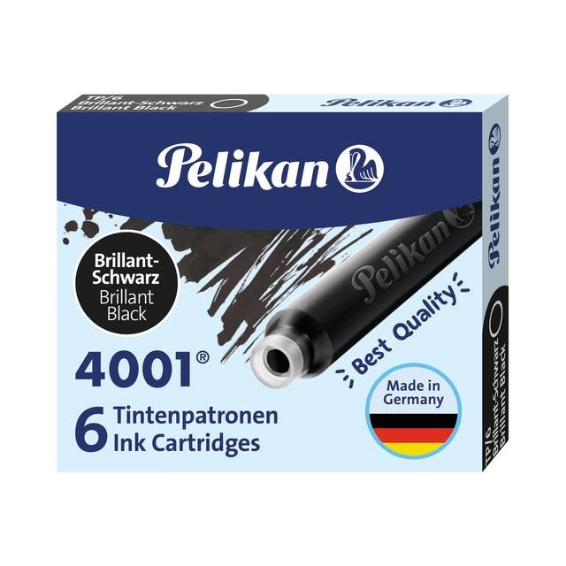 Pelikan Standard-Tintenpatronen 4001 TP/6, brillant-schwarz-3