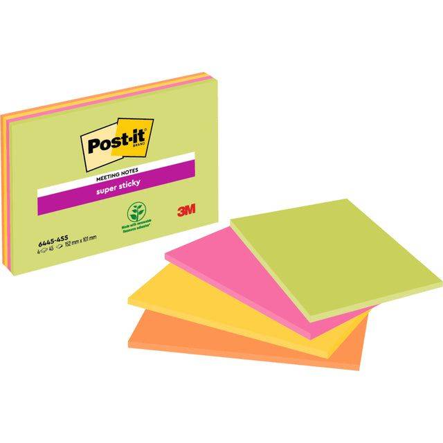 Haftnotiz Super Sticky Meeting Notes 152x101mm - Artikel: 154210699-2