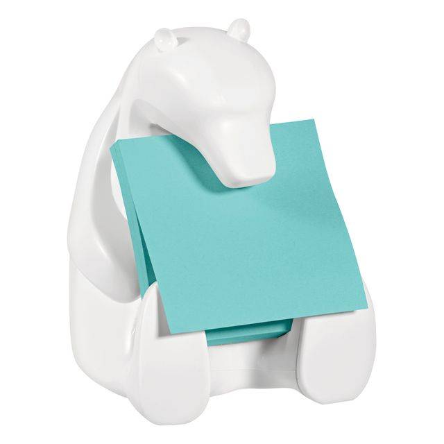 Post-it® Super Sticky Z-Notes Spender Eisbär 76x76mm 90 Bl ws-4