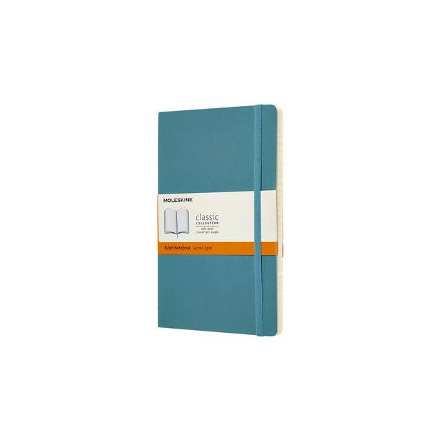 Notizbuch Large A5 liniert Softcover riffblau-5