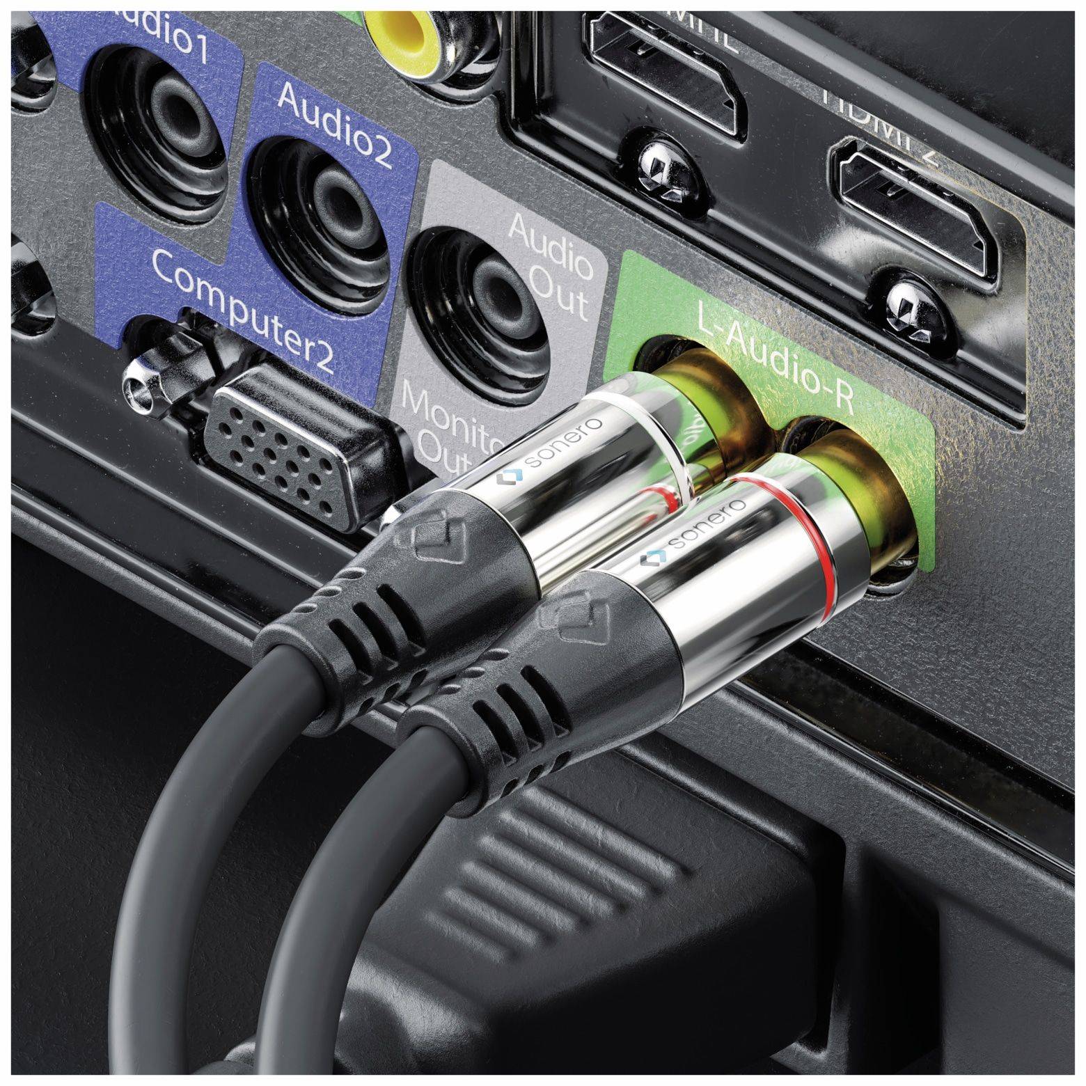 2x RCA auf 3.5mm Audiokabel 1.5m-2