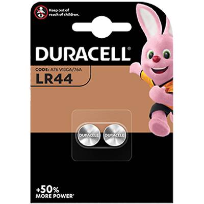 Duracell Alkaline-Batterie 1,5V LR44 (Bli.2)-1