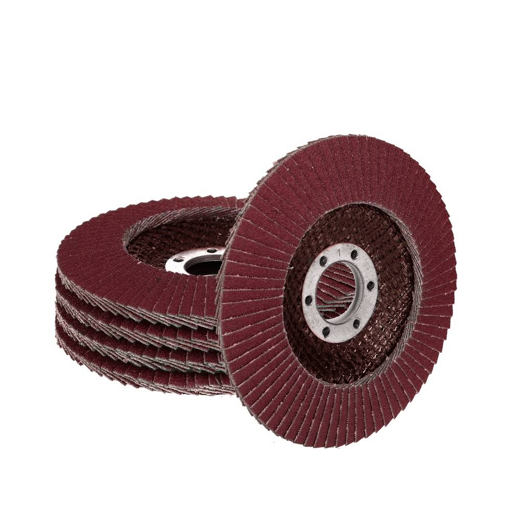 TP Fächerscheibe, Schleifscheibe 115mm gewölbter K Aluminium Oxid (Rot) - 5er Pack P40-0