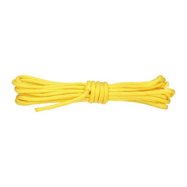 Paracord 550lb Nylon Seil, Abspannseil für Camping Fallschirmschnur reißfest - 4mm, 249 Kg (10 Meter) Gelb #170