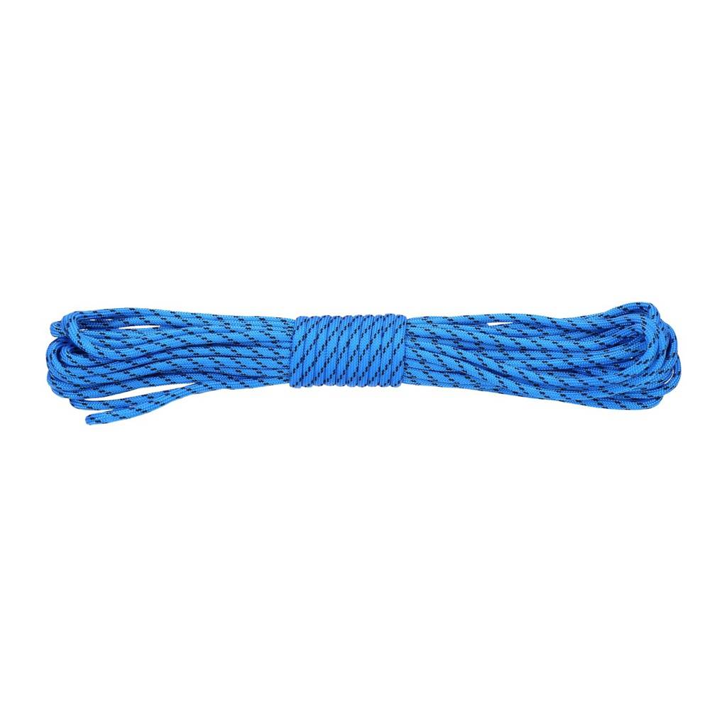 Paracord 550lb Nylon Seil, Abspannseil für Camping Fallschirmschnur reißfest - 4mm, 249 Kg (10 Meter) Blau #108-0