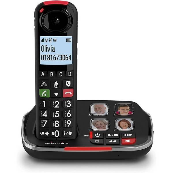 Swissvoice Xtra 2355, DECT-Telefon, Kabelloses Mobilteil, 100 Eintragungen, Anrufer-Identifikation, Weiß