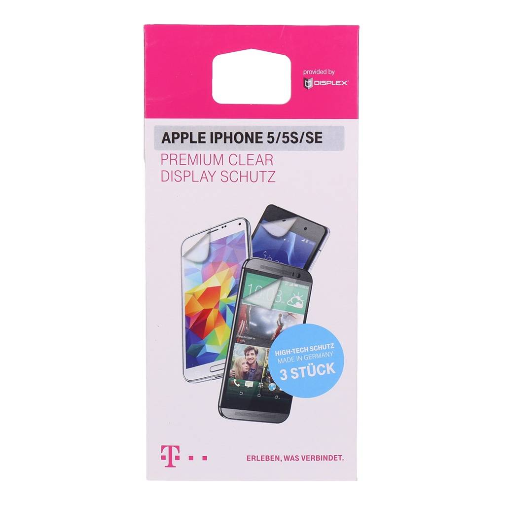 Displex Schutzfolie für iPhone SE 5s 3er Pack-0
