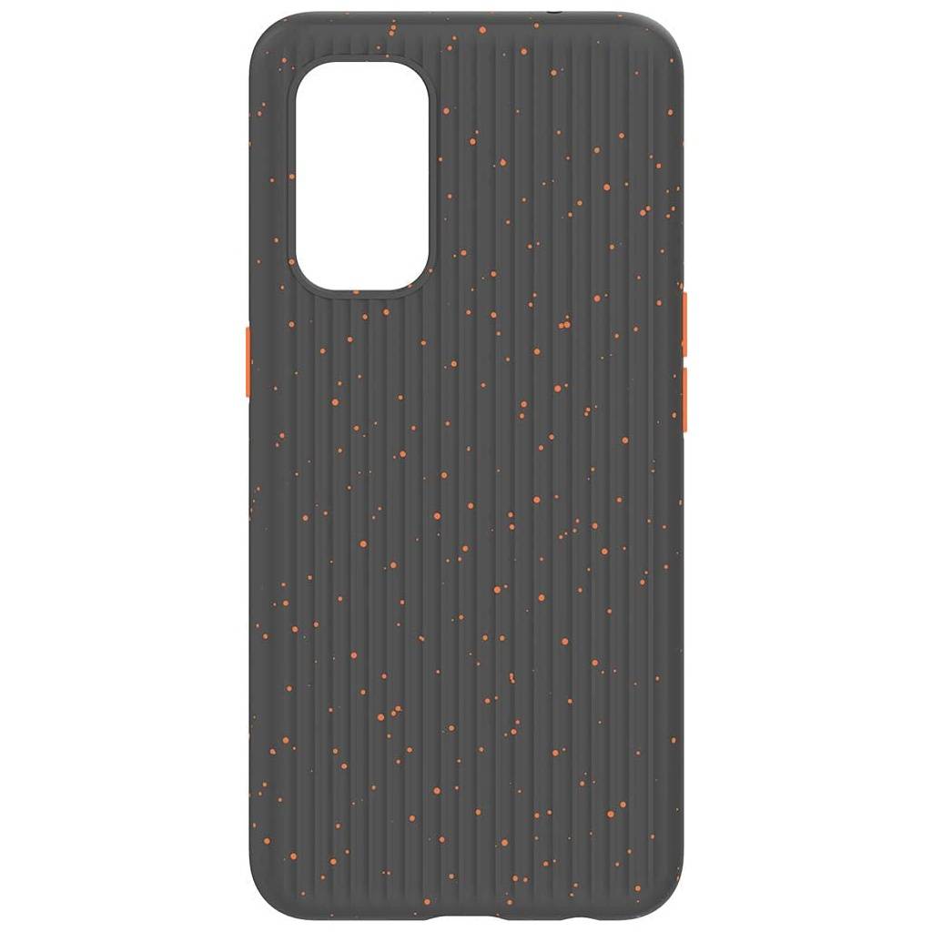 Oppo Find X3 Lite Silikon Case schwarz/orange-0