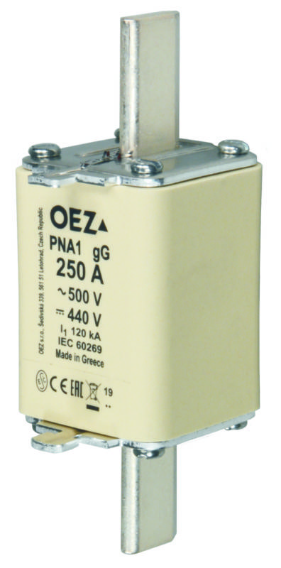 16A NH-Sicherung gG Sicherungsgröße = 1, 500V/AC und 440V/DC, 3 Stück-0